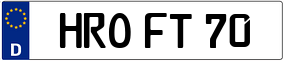 Trailer License Plate